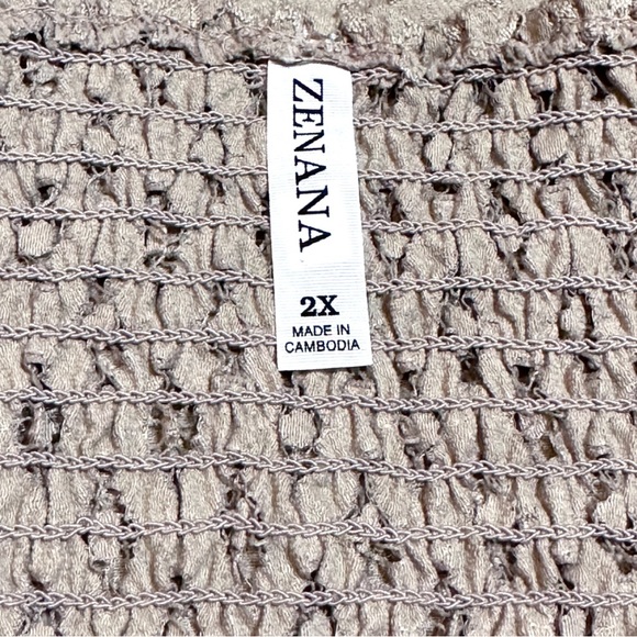 🎉HP🎉 NWOT ZENANA Crotchet Double Strap Bralette in Taupe. Size 2X - Picture 12 of 15